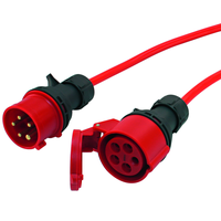 Industrie-Verlängerungskabel Bauflex 5x2.5mm2 5m CEE16/5-CEE16/5 IP44 rt