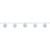 GardenLine catena luminosa LED lampioncino, 10x0.06W LED bianco caldo 5.5m IP21