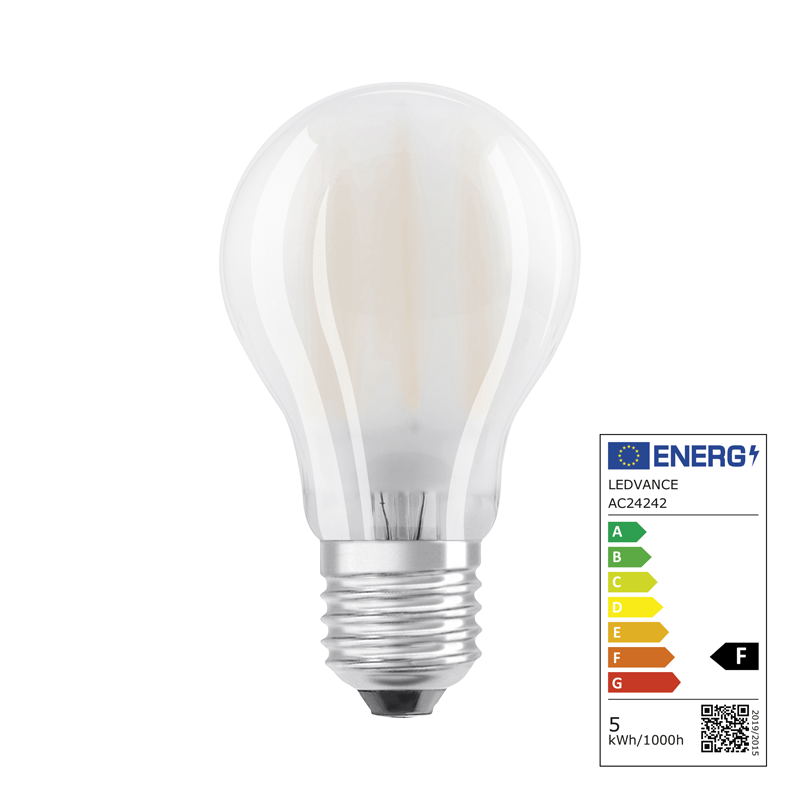 Osram LED Superstar Classic A E27 240V 4.8W 470lm CW