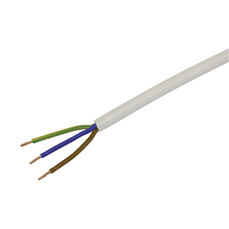Cavo Td 3x1.5mm² bianco anello 100m