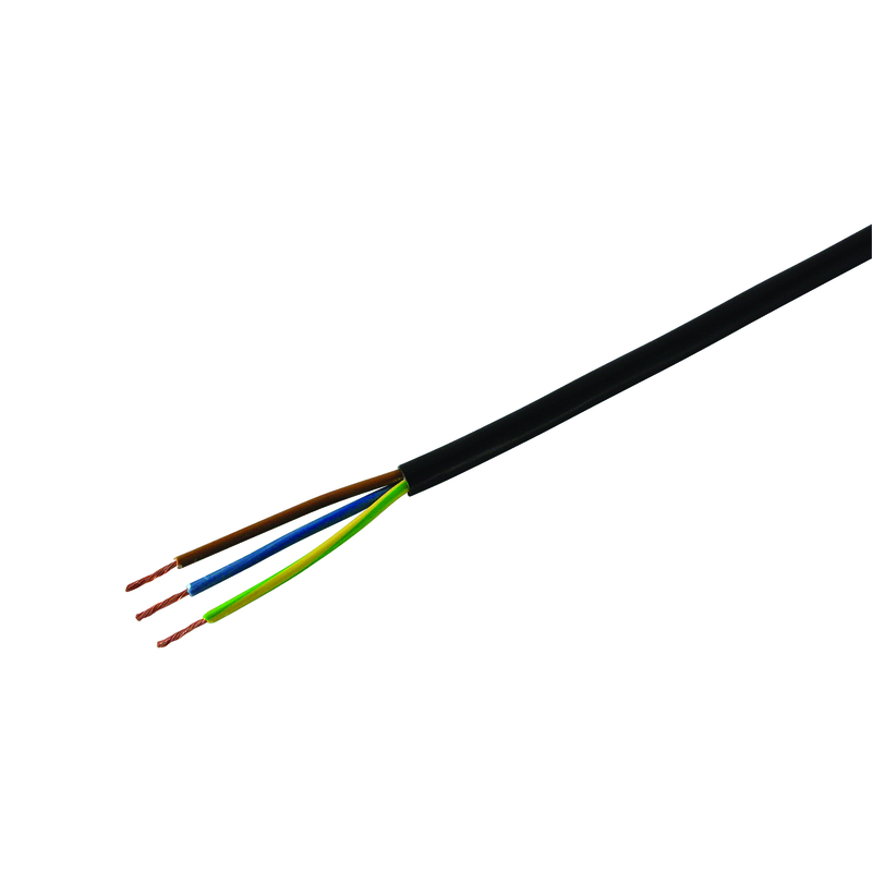 Tdlr Kabel 3x0.75mm² schwarz Ring 10m