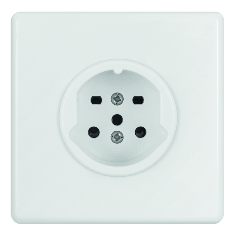 BASICO Presa da inc. 1xT15 (10A/400V) bi