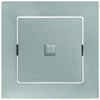 EDIZIOdue Plaque de recouv. interr. à bouton-poussoir avec lentille frontale gc