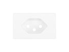 FLF Plaque de recouvrement prise 1xT13 Gr.1 bl