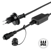 LightVision LED Anschlusskabel Gd (H05RN-F2G1.0) 1.8m sw Stecker T11 IP55