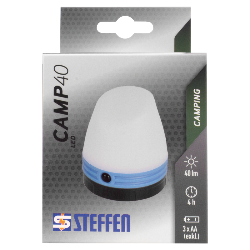 Lampe de camping LED Camp 40, bleue