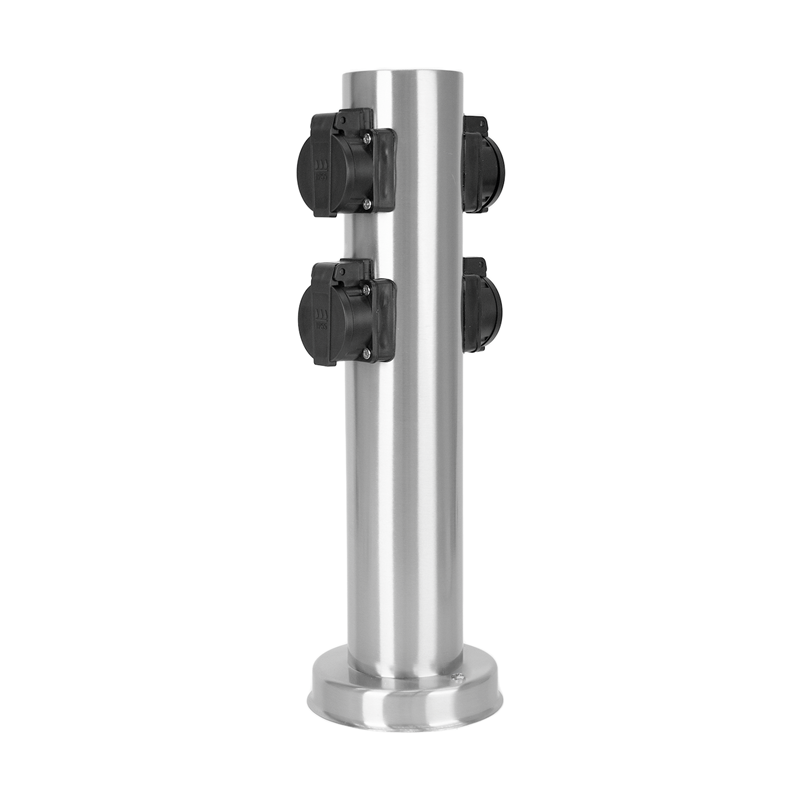 GardenLine colonne d'énergie Inox avec 4xT13 IP55