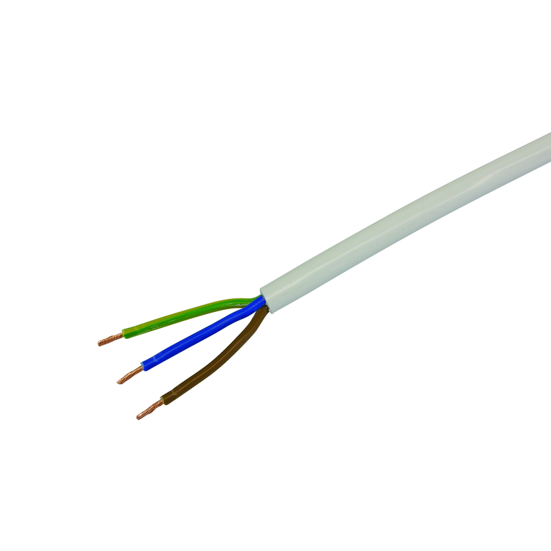 Td Kabel 3x1.5mm² weiss Spule 100m
