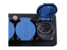 Presa multipla PROFESSIONAL 3xT13 GdV 3x1.5mm2 3m IP55 nr/bl