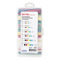 Set de gaine thérmorétractable 196 pcs divers couleurs
