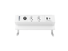 Presa multipla da tavolo ALU DESK 2xT13 + 1xUSB-A + 1xUSB-C 15.5W 1.5m bi