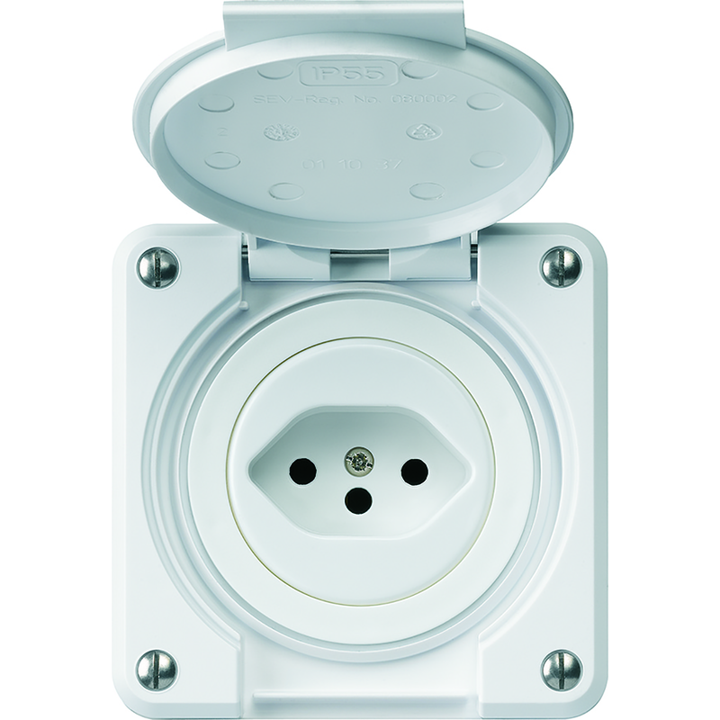 ROBUSTO Presa da inc. umido 1xT13 QuickConnect IP21 bi
