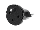 FIX Adapter Deutschland CEE7/7 - Schweiz T12 3-polig sw VPE 100 Stk.