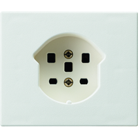 FLF Steckdose 1xT25 (16A/400V) mit Schraubklemmen Gr.2 ws