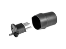 FIX Adapter Deutschland CEE7/7 - Schweiz T23 (16A/250V) 3-polig sw