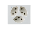 FLF Prise 3xT13 (1x séparée) avec bornes à fiche Gr.1 bl