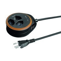 Multiprise DISC 3xT13 + 2xUSB-A 1.5m avec interrupteur nr/or
