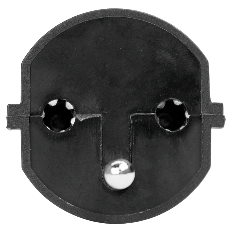 FIX Adapter Deutschland CEE7/7 - Schweiz T12 3-polig sw