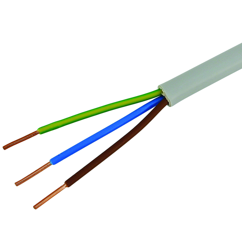 VG FE 0 Kabel 3x1.5mm² LNPE grau Ring 10m