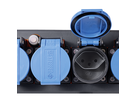 Presa multipla PROFESSIONAL 6xT13 GdV 3x1.5mm2 5m IP55 nr/bl