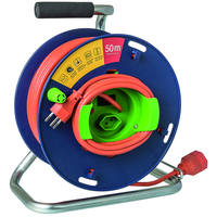 Avvolgicavo con aspo in plastica LOOP 1+1xT13 Td 3x1.5mm2 50m bl/ve