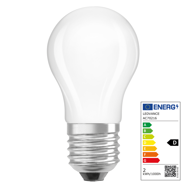 Osram LED Star Retrofit Classic P E27 240V 1.8W 250lm WW