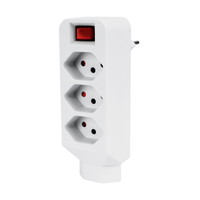 Adaptateur multiple 3+1xT13 avec interrupteur bl