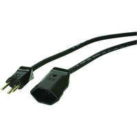 Verlängerungskabel Gd 3x1.5mm2 2m T12-T13 mit Lock-Funktion sw