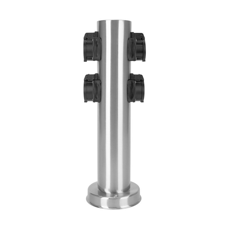 GardenLine colonne d'énergie Inox avec 4xT13 IP55