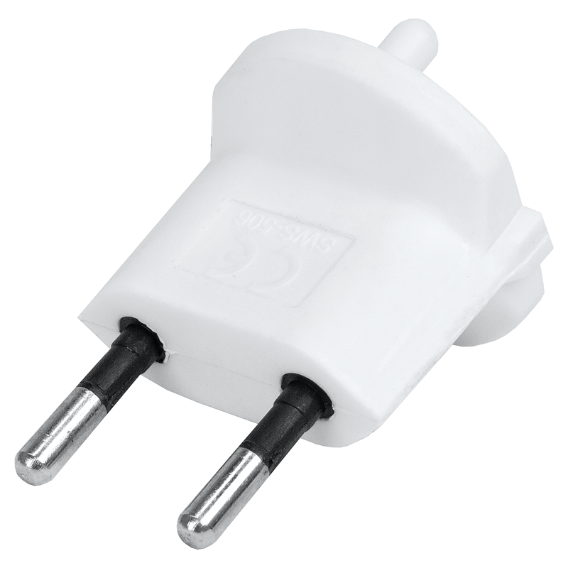 Adaptateur FIXE Allemagne CEE7/17 - Suisse T11 2 pôles bl