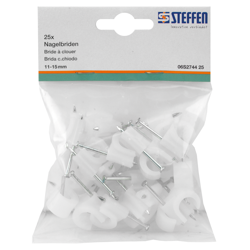 Nagelbriden 11-15mm natur 25 Stk.