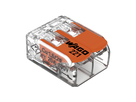 Borne à fiche COMPACT 2x 0.14-4mm2 avec levier de commande tr/or UE 16 pcs.