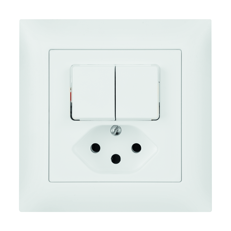 EDIZIOdue Combinazione piccola da inc. SCH1(3+3)/1xT13 bi