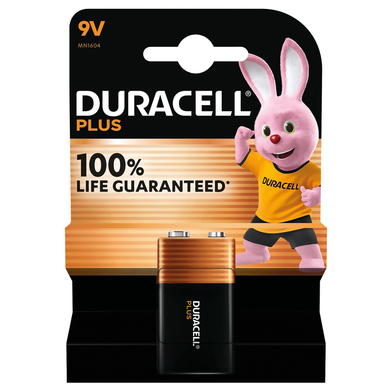 Duracell Plus 9.0V MN1604 6LF22