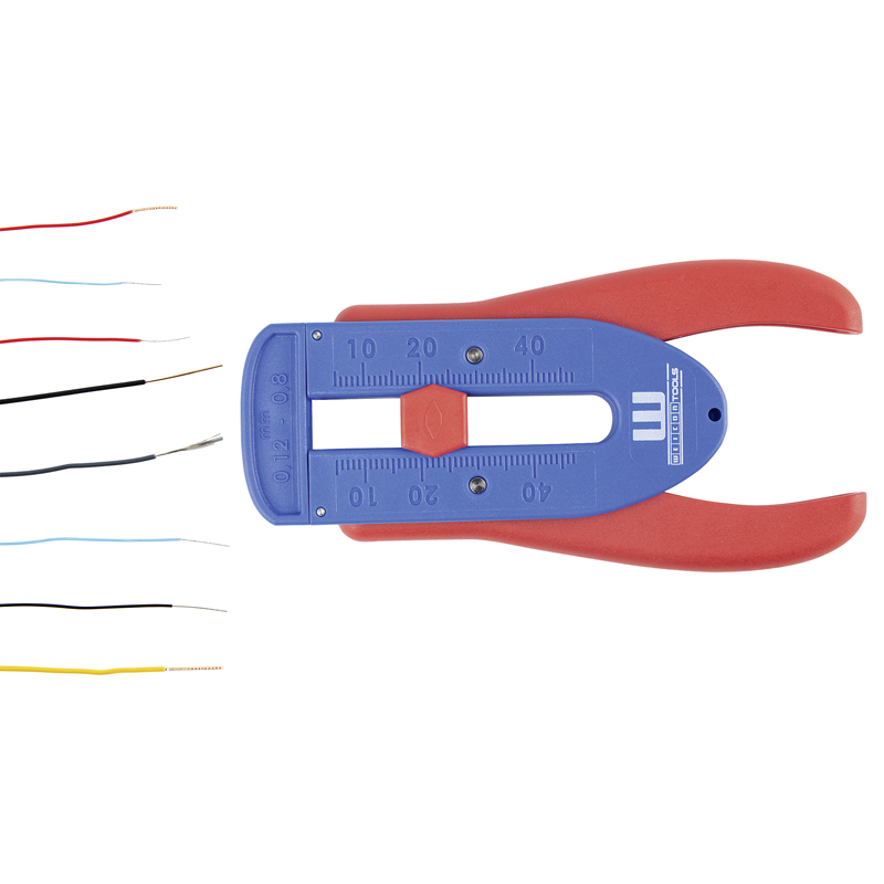 WEICON Dénudeur de précision S pour conducteurs à fils fins de Ø 0.12-0.8mm bl/r