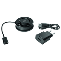 Passe-câbles de table avec 2x USB-A 5V/2A + câble de raccord. 1.5m nr