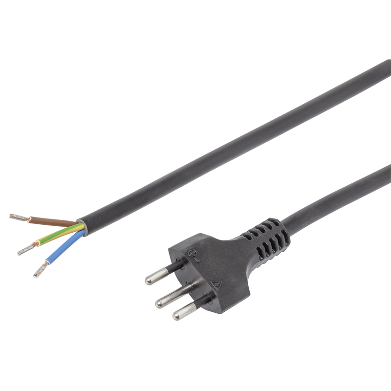 Anschlusskabel Td 3x1.5mm2 3m T12 sw