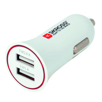 SKROSS Adattarore di ricarica da auto 2xUSB-A max. 5V/3.4A bi