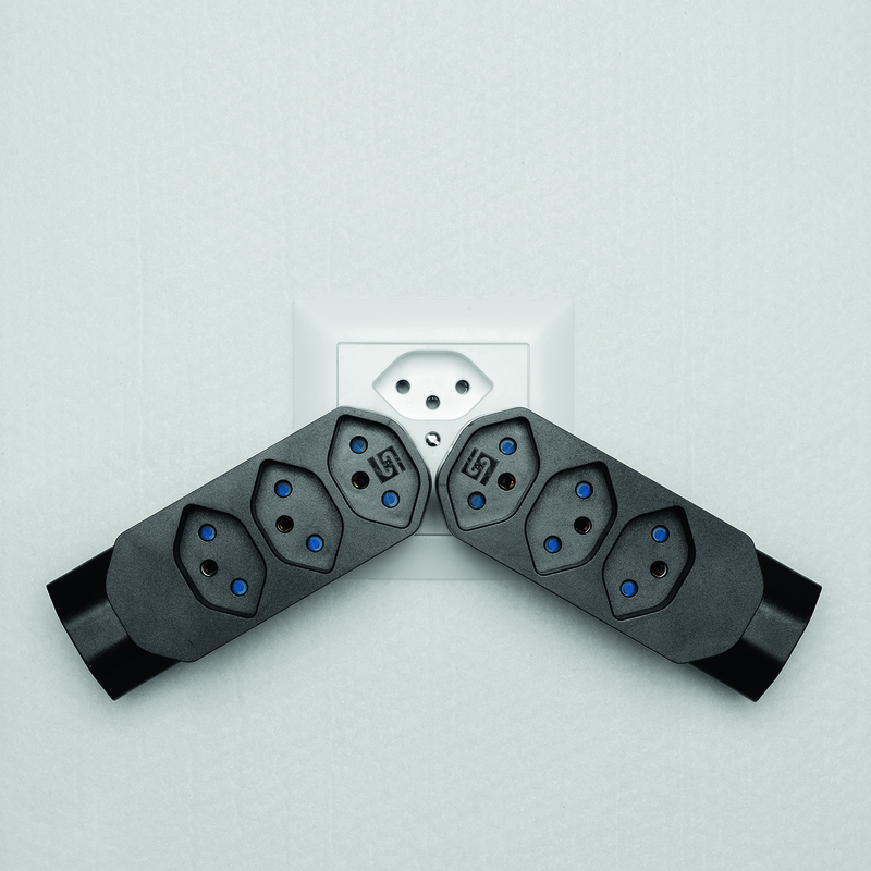 Mehrfachadapter MANTA 3+1xT13 drehbar 320° sw