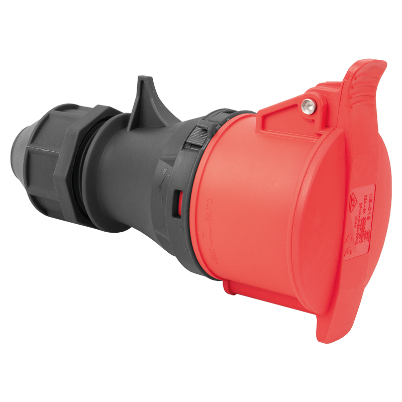 CEE Kupplung 32/5 IP44 400V 6h vernickelt