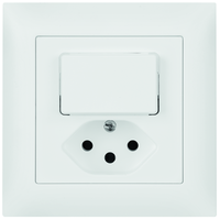 EDIZIOdue UP-Kleinkombination SCH3/1xT13 beleuchtet (LED blau, Orient.) ws
