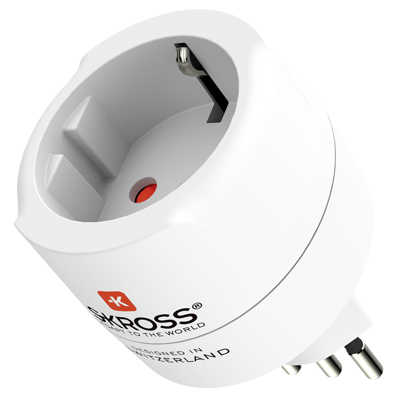 SKROSS Reiseadapter Europa - Schweiz + Italien + Brasilien