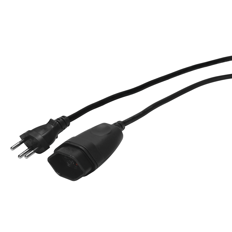 Verlängerungskabel Td 3x1.5mm2 5m T12-T13 sw