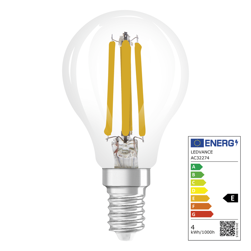Osram LED Superstar Retrofit Classic P E14 240V 4W 470lm WW+CW