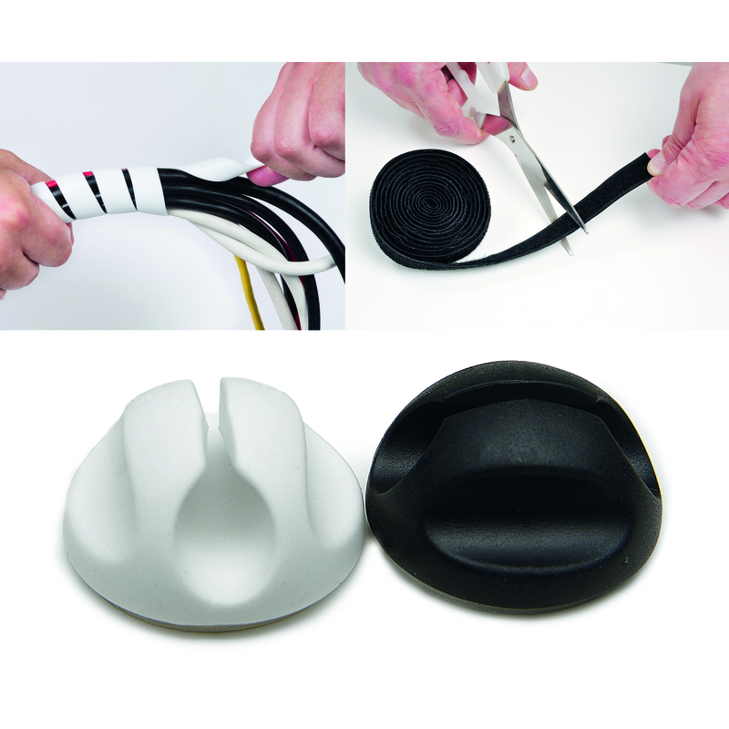 D-Line Gestione dei cavi Design Box bianco con accessori
