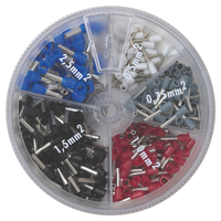 Assortiment d'embouts de fils isolés 0.5 - 2.5mm²/8mm
