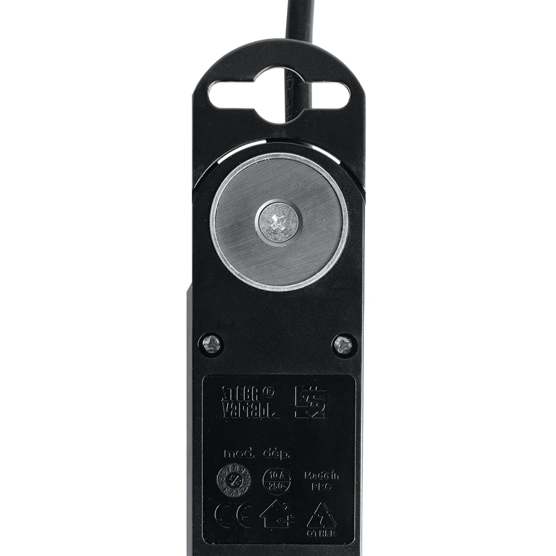 Steckdosenleiste TIDE  6xT13 3m mit Schalter und Haftmagnete sw