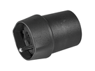 FIX Adapter Deutschland CEE7/7 - Schweiz T23 (16A/250V) 3-polig sw