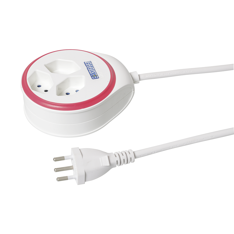 Multiprise DISC 3xT13 1.5m avec interrupteur bl/rt