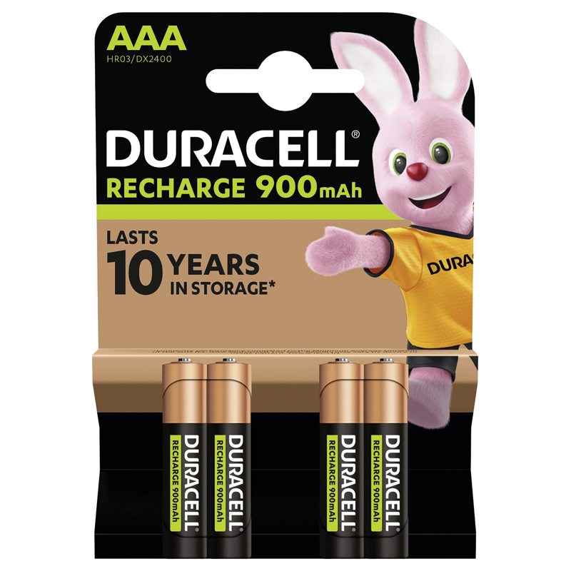 Duracell StayCharged Akku 850mAh HR03 AAA Blister à 4 Stk.